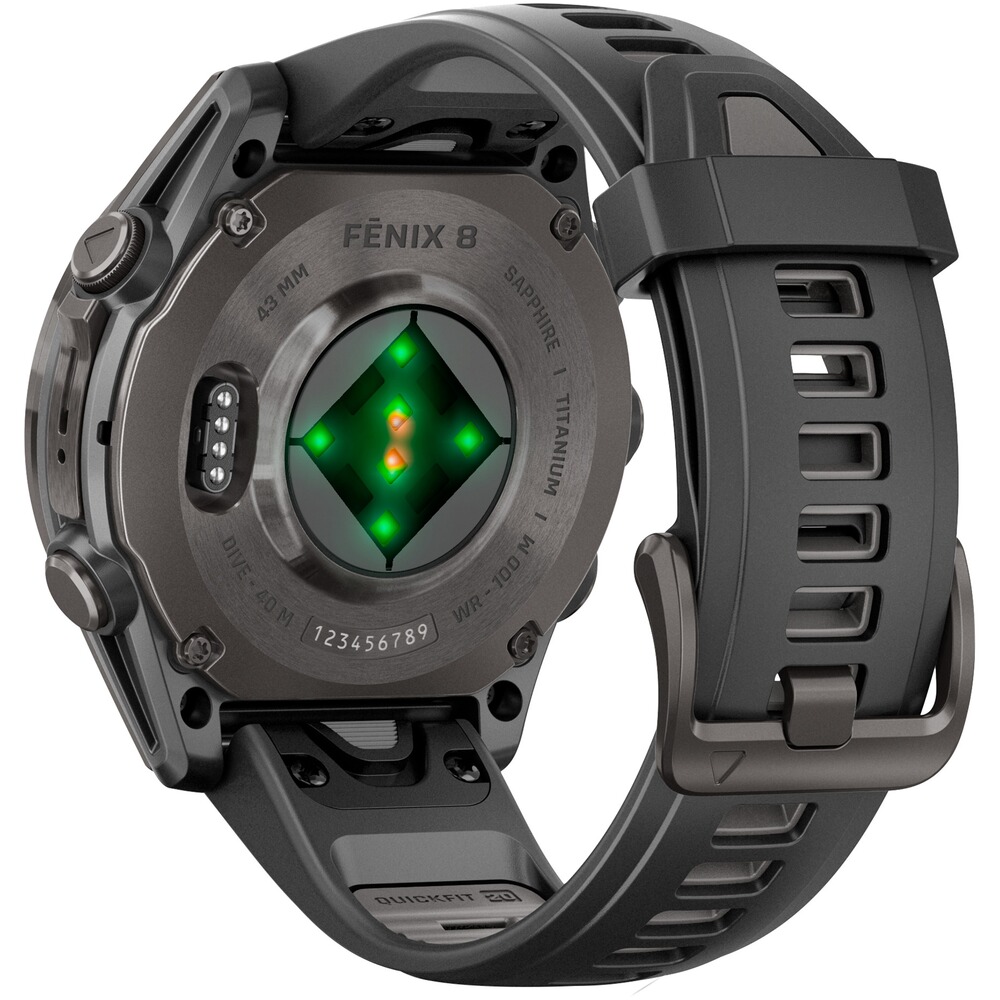 Armbanduhr Fenix 8 Sapphire – AMOLED 43 mm, GARMIN