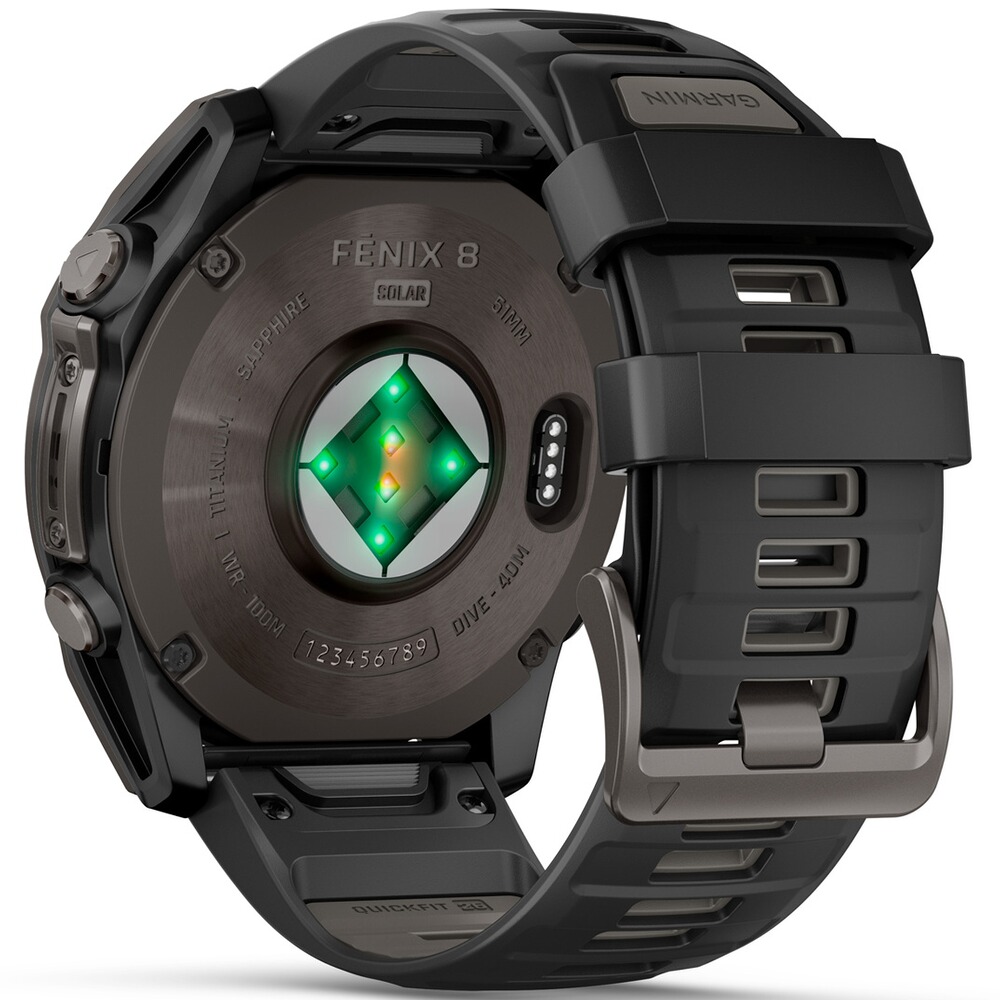 Armbanduhr Fenix 8 Sapphire – SOLAR 51 mm, GARMIN