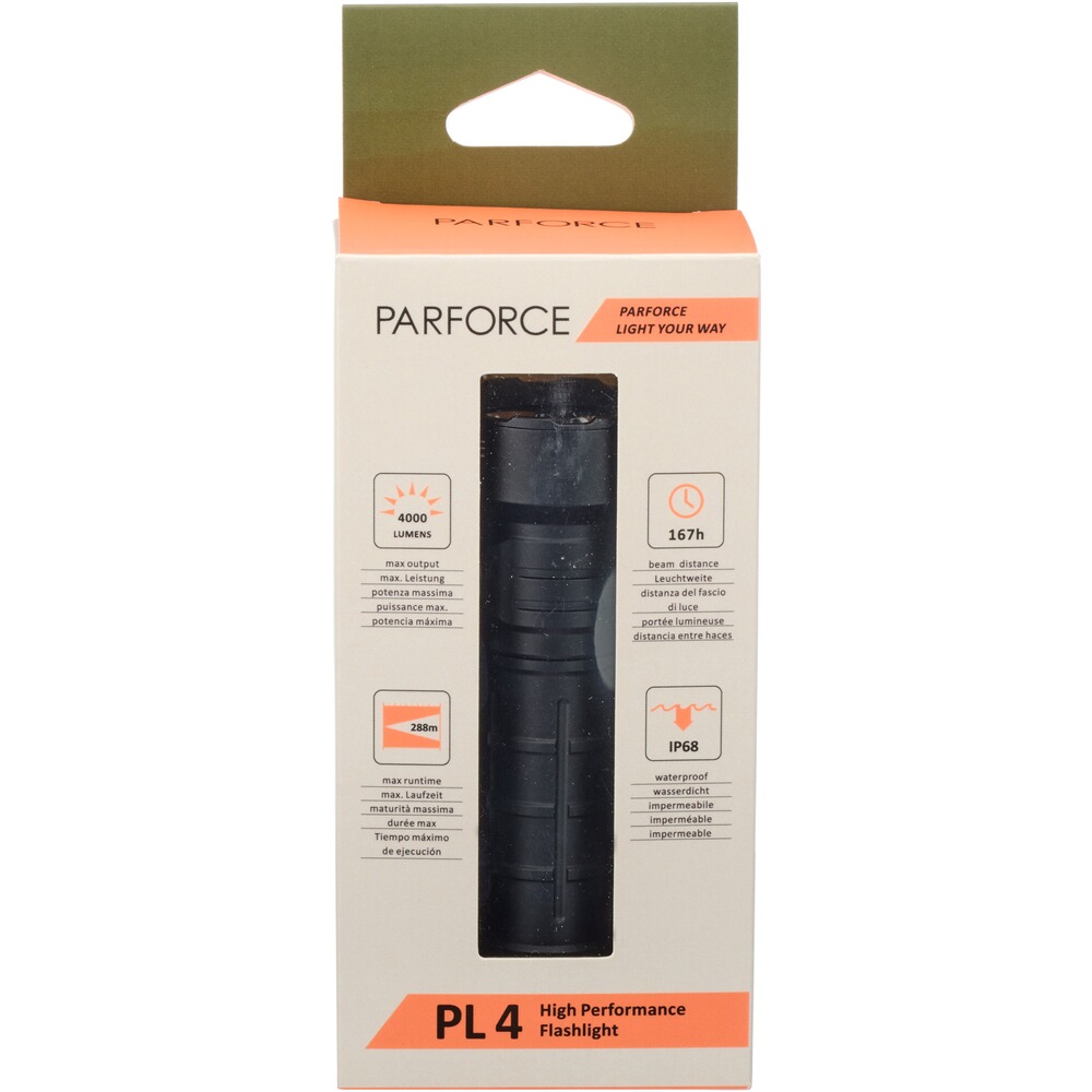 Lampe de poche et amp; #80 ; & #97 ; & #114 ; & #102 ; & #111 ; & #114 ; & #99 ; & #101 ; PL4 4000lm, Parforce
