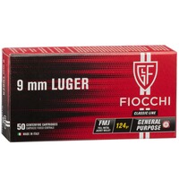9 mm Luger Vollmantel 8,0g/124grs., Fiocchi