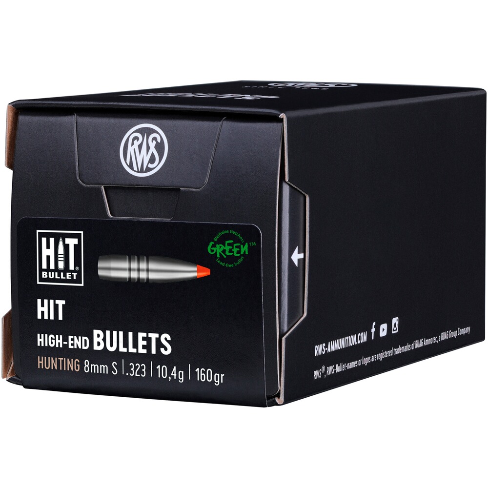 Geschosse .323 (8 mm S) 10,4g/160grs. HIT
