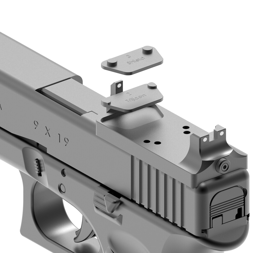 Reflexvisier Montagesystem MAKnetic CSM für Pistolen, MAK