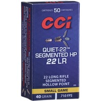.22 lfb. Quiet-22 Segmented HP 2,6g/40grs., CCI