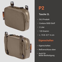 Tasche P2, Vorn