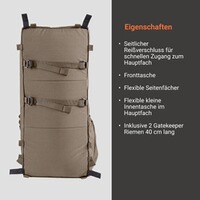 Rucksack B20, Vorn