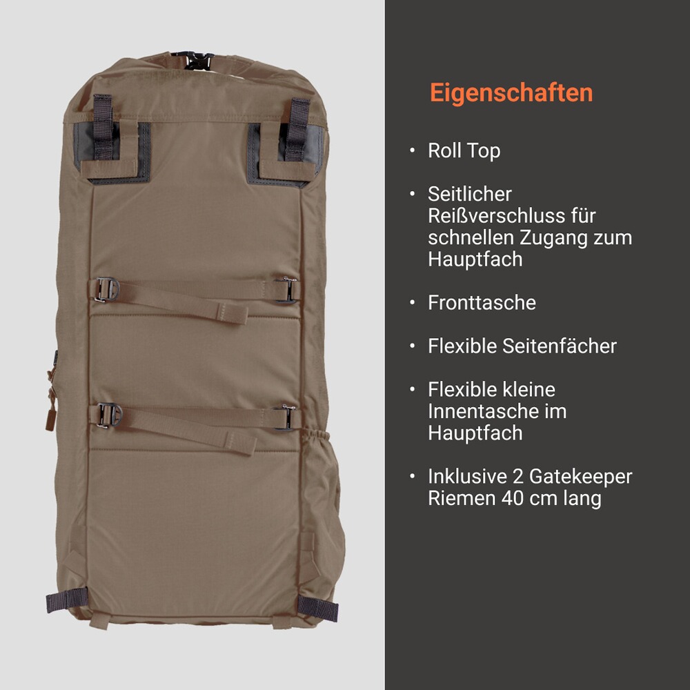 backpack B50, Vorn