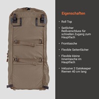 backpack B50, Vorn