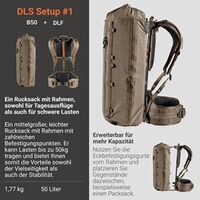 backpack B50, Vorn