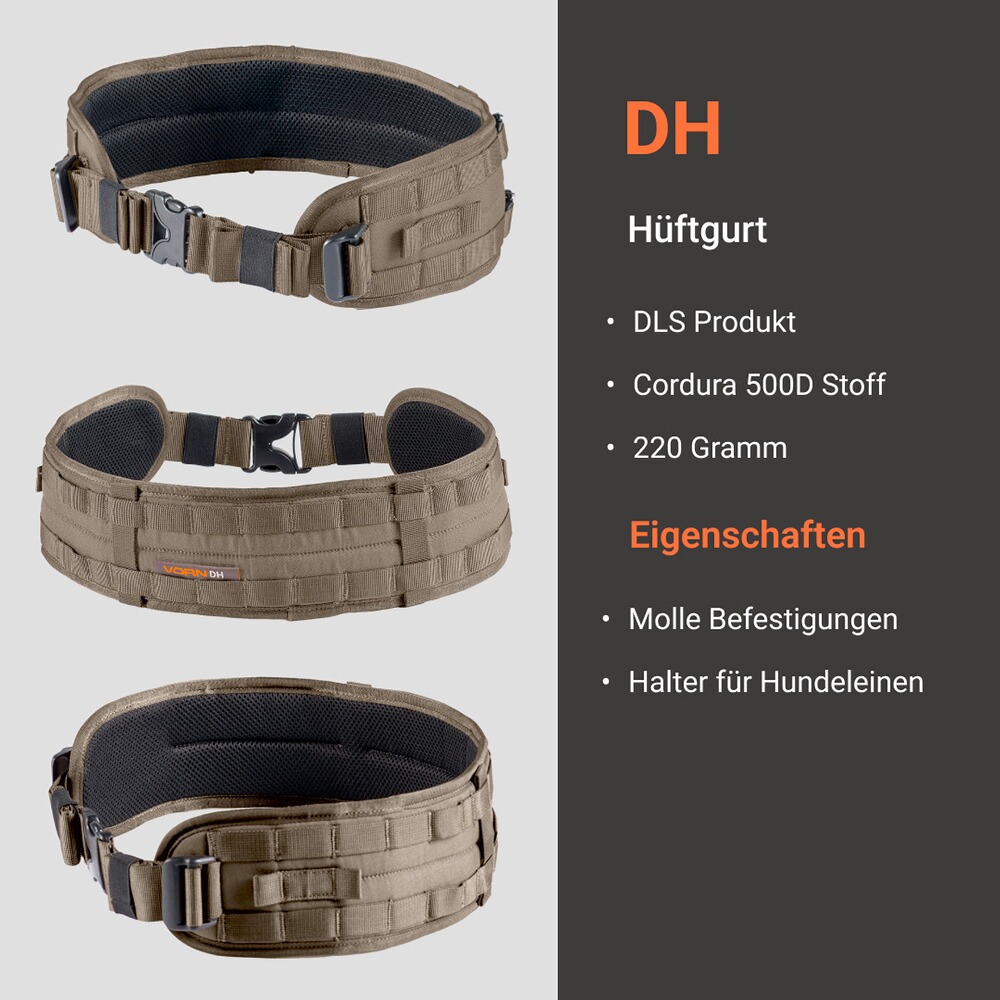 Hüftgurt DH, Vorn