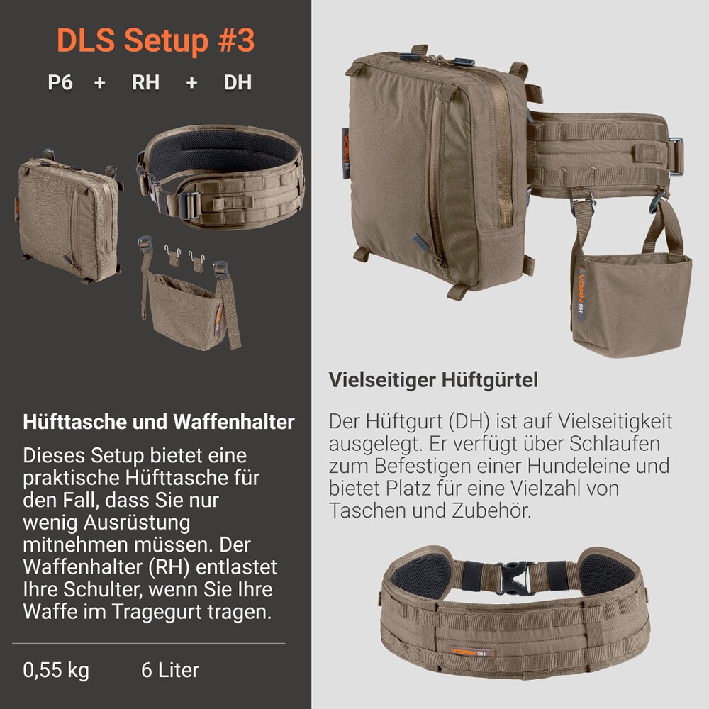 Hüftgurt DH, Vorn