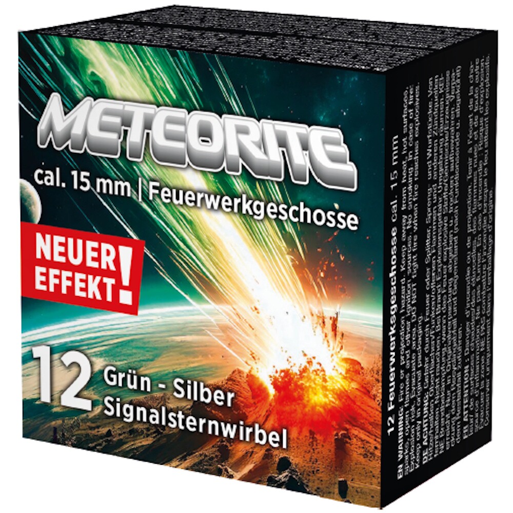 Signalwirbel Meteorite grün/silber 12 teilig