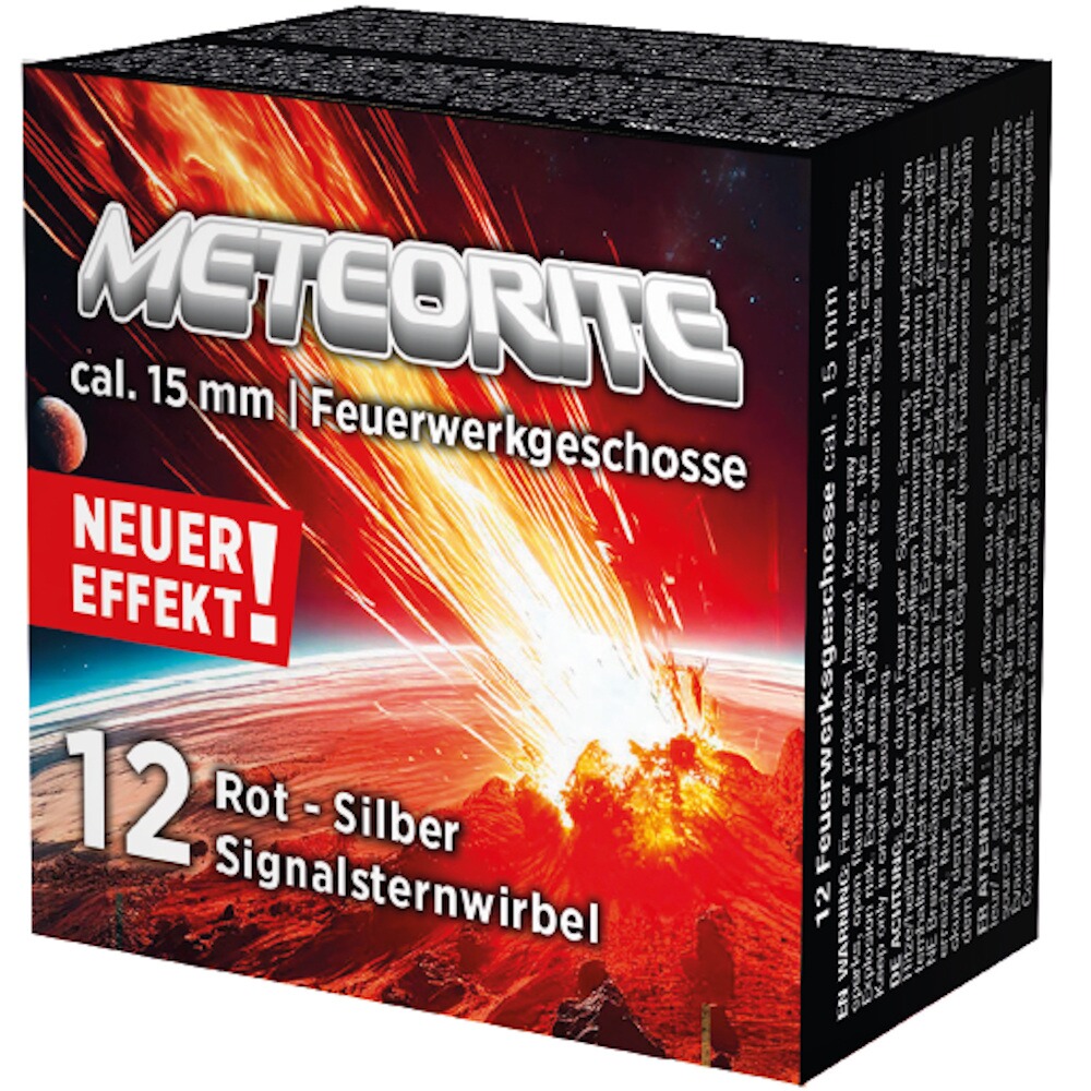 Signalwirbel Meteorite rot/silber 12 teilig