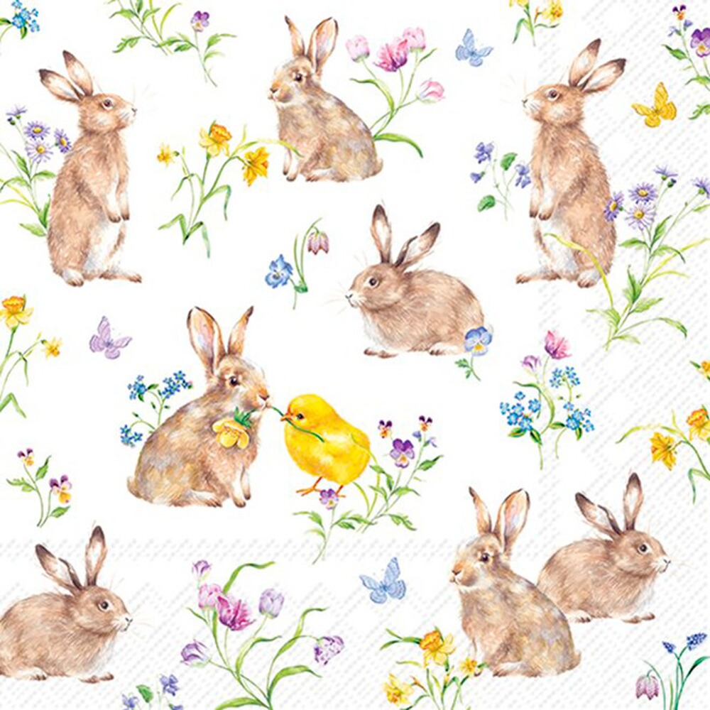 Servietten "Easter Friends"