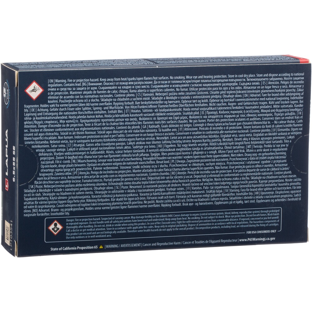 6,5x55 Mega Teilmantel SP 10,1g/156grs., Lapua
