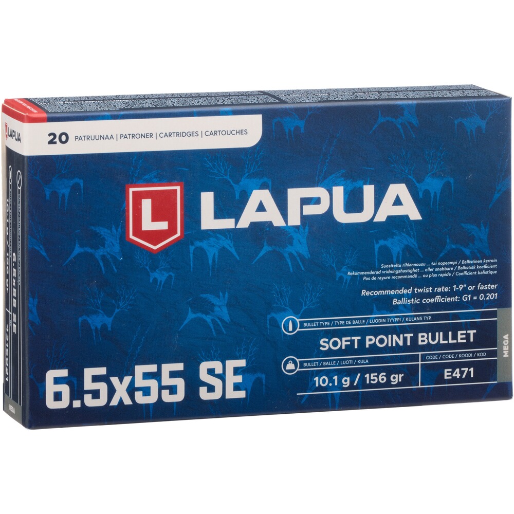 6,5x55 Mega Teilmantel SP 10,1g/156grs.