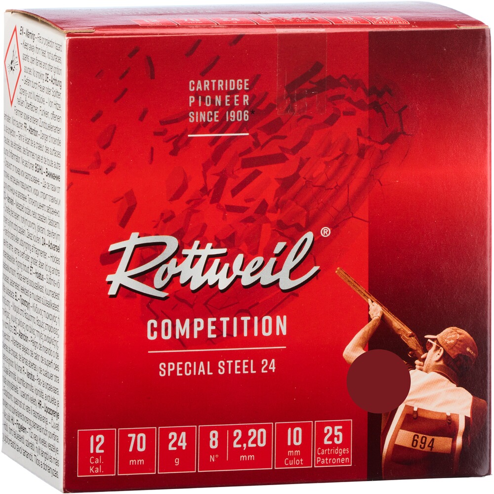 RW Sp.St.115dB Skeet 12/70 24g 2.5mm 25S, Rottweil