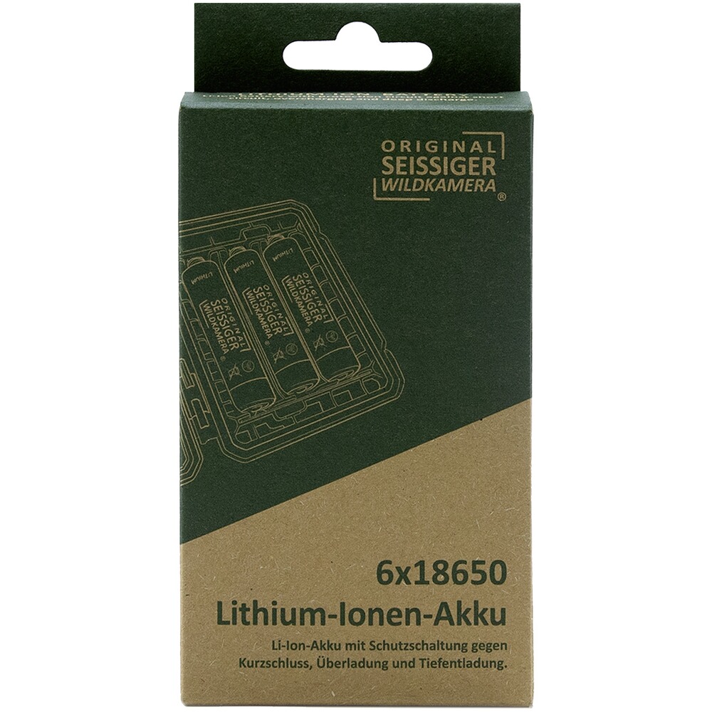 Batterie lithium-ion Seissiger 18650 6 pièces., Seissiger