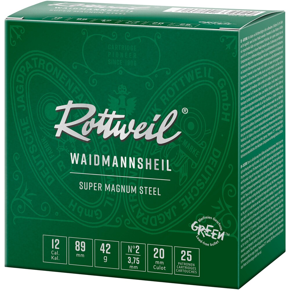 12/89 Waidmannsheil Super Magnum Steel 3,75mm 42g, Rottweil