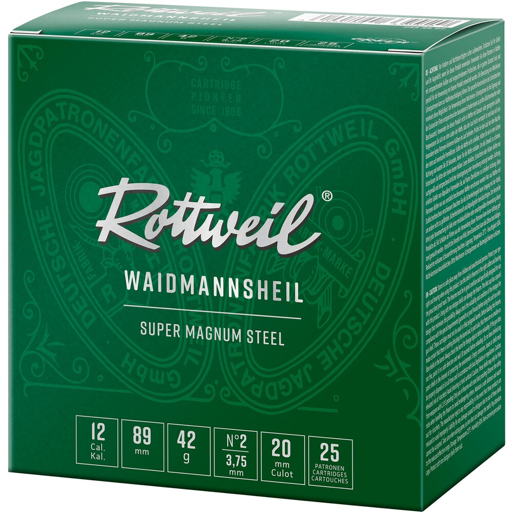 12/89 Waidmannsheil Super Magnum Steel 3,75mm 42g, Rottweil