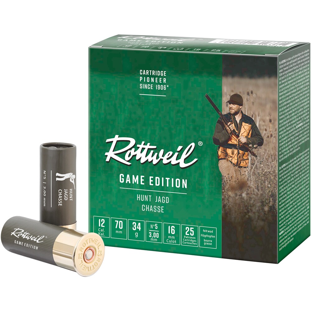 12/70 Game Edition Hunt 3,0mm 34g , Rottweil