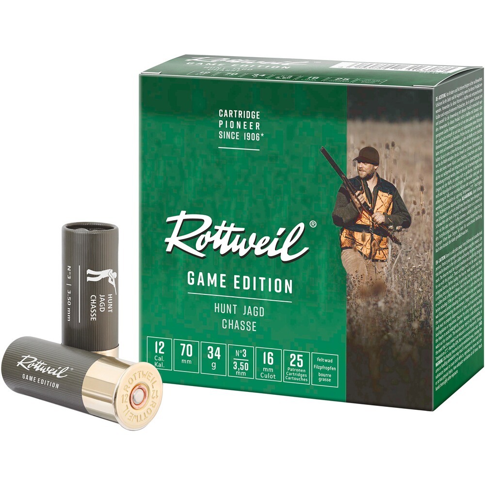12/70 Game Edition Hunt 3,5mm 34g, Rottweil