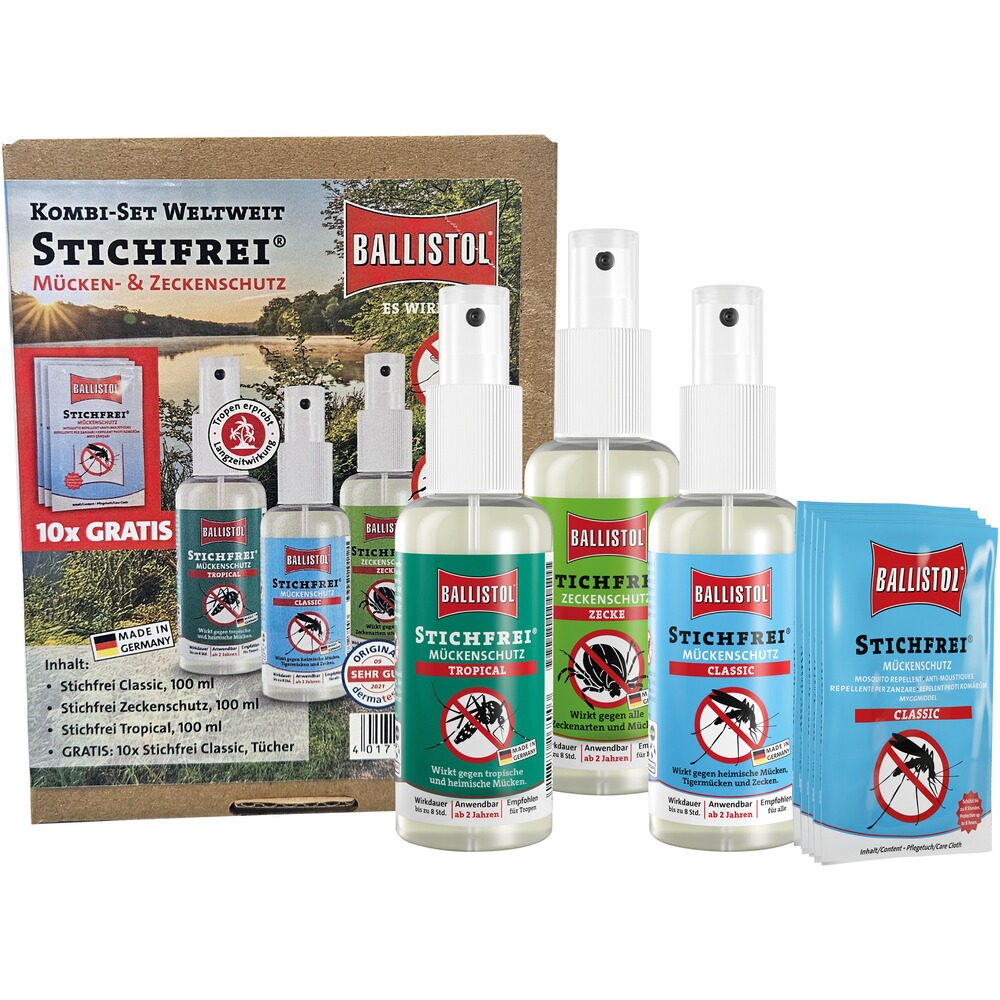 Kit anti-moustiques et anti-tiques sans piqûres, BALLISTOL