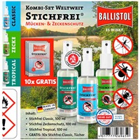 Kit anti-moustiques et anti-tiques sans piqûres, BALLISTOL