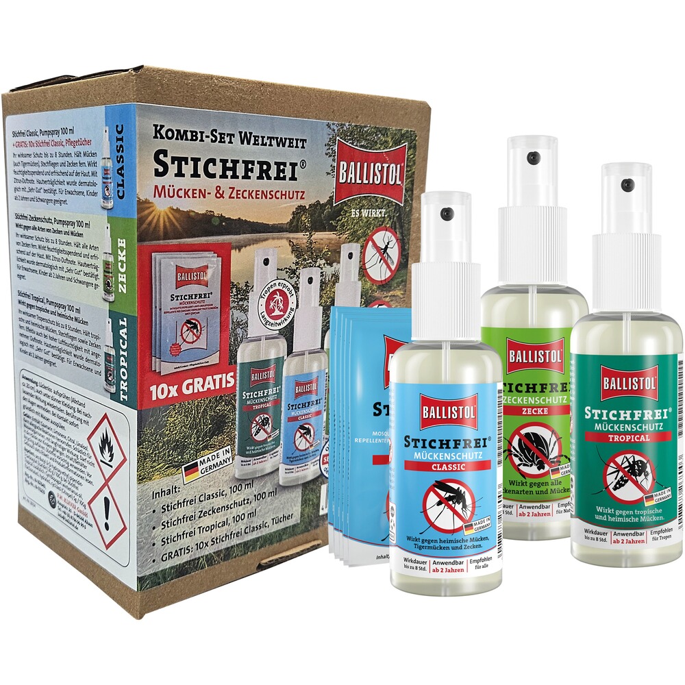 Kit anti-moustiques et anti-tiques sans piqûres, BALLISTOL
