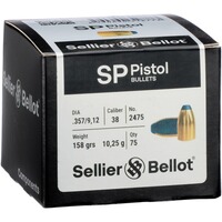 Geschosse .357 Tlm Fk 10,2g/158grs., Sellier & Bellot