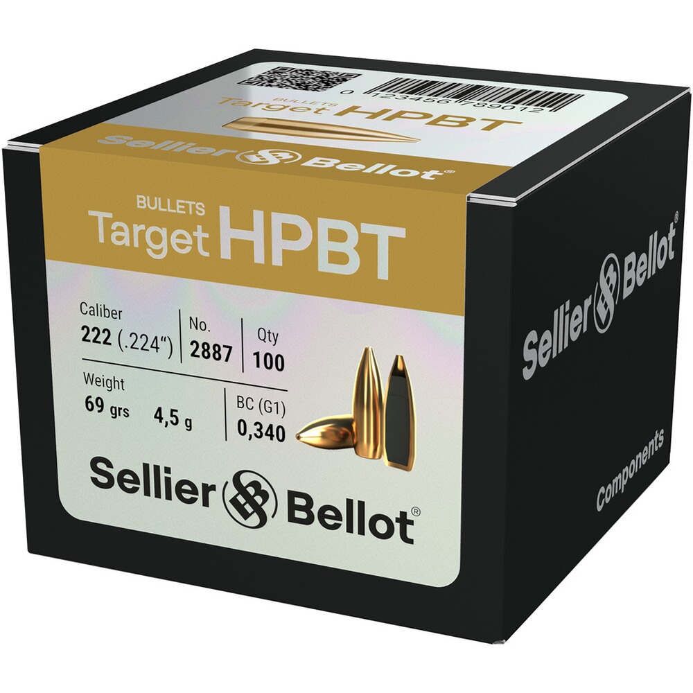 Geschosse .224 Target HPBT 4,5g/69grs.