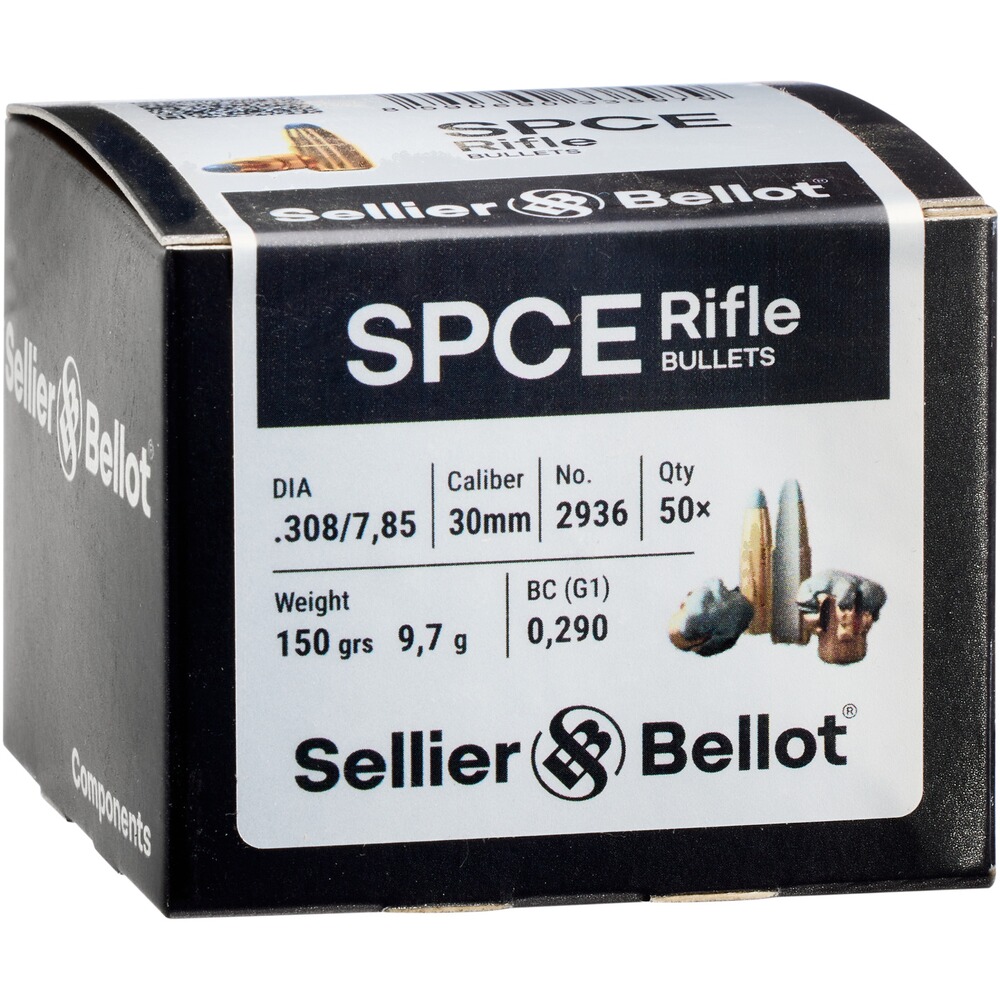 Geschosse .308 Tlm CE 9,7g/150grs., Sellier & Bellot