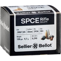 Geschosse .308 Tlm CE 9,7g/150grs., Sellier & Bellot