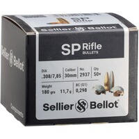 Geschosse .308 Tlm Rd 11,7g/180grs., Sellier & Bellot