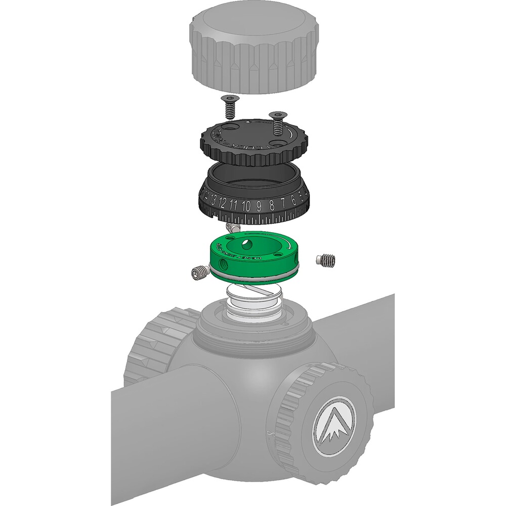 Ballistikturm Capped mit Zero-Stop für Fullfield Serie