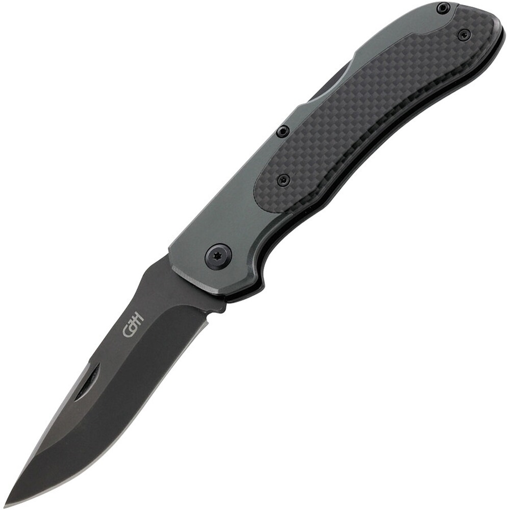 Taschenmesser mit Clip, Alu/Carbon