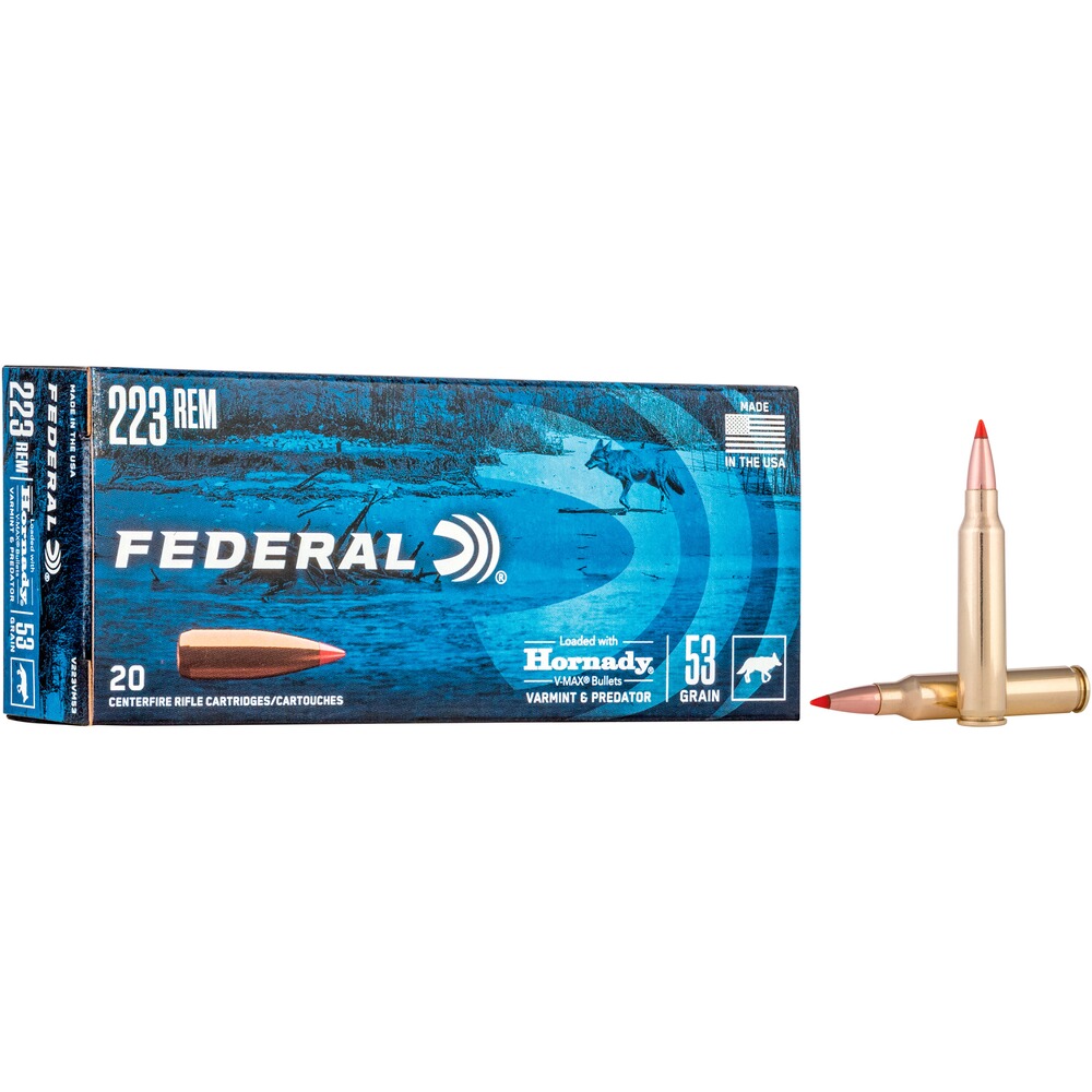 Federal .223Rem. V-Max 53grs. 20pcs., Federal Ammunition