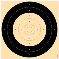 Schießscheibe GK-Pistole 25 m Qualifikationsspiegel – 250 Stück, Krüger Druck + Verlag