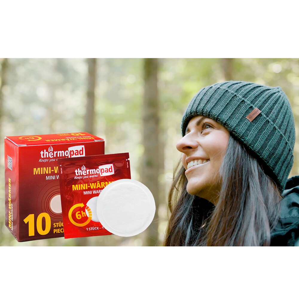 Beanie Merino + 10 Miniwärmer – Set, Thermopad