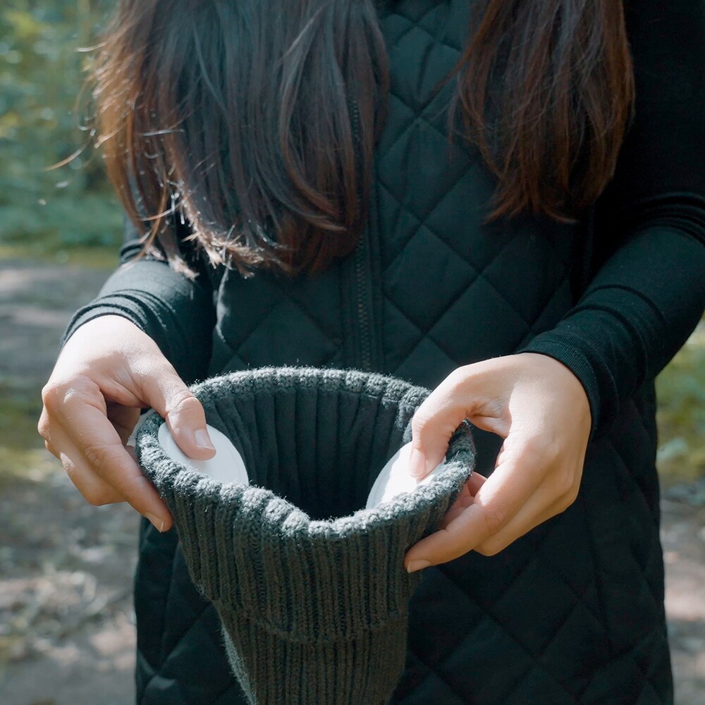 Beanie Merino + 10 Miniwärmer – Set, Thermopad