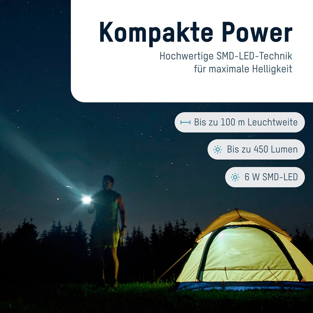 LED Flashlight Survival TS450RF, Ansmann