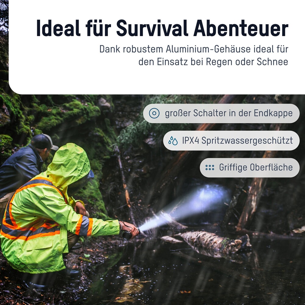 LED Flashlight Survival TS450RF, Ansmann