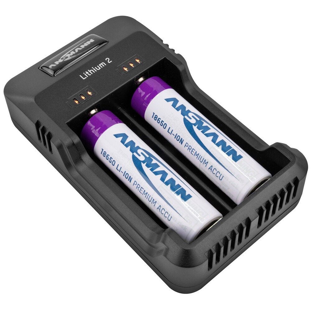 Ladegerät Lithium 2 & 2x Type 3500 Akkus, Ansmann