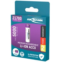 Akku 21700 5000 mAh mit Ladebuchse, Ansmann