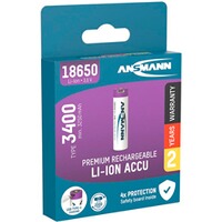 Akku 185650 Typ 3400 min. 3250 mAh mit Ladebuchse, Ansmann