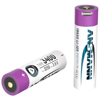 Akku 185650 Typ 3400 min. 3250 mAh mit Ladebuchse, Ansmann