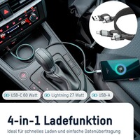 Ladekabel Magnetisches USB-A & USB-C, Ansmann