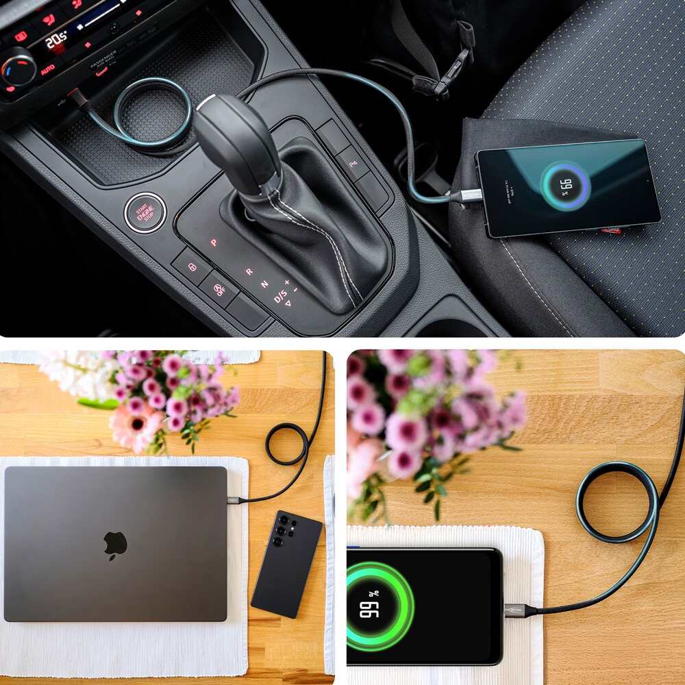 Ladekabel Magnetisches USB-A & USB-C, Ansmann