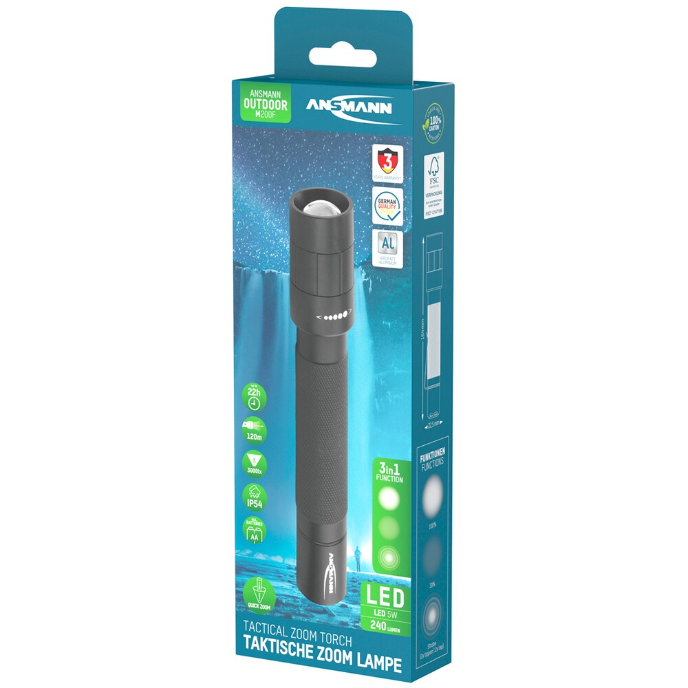 M200F 5W LED flashlight, Ansmann