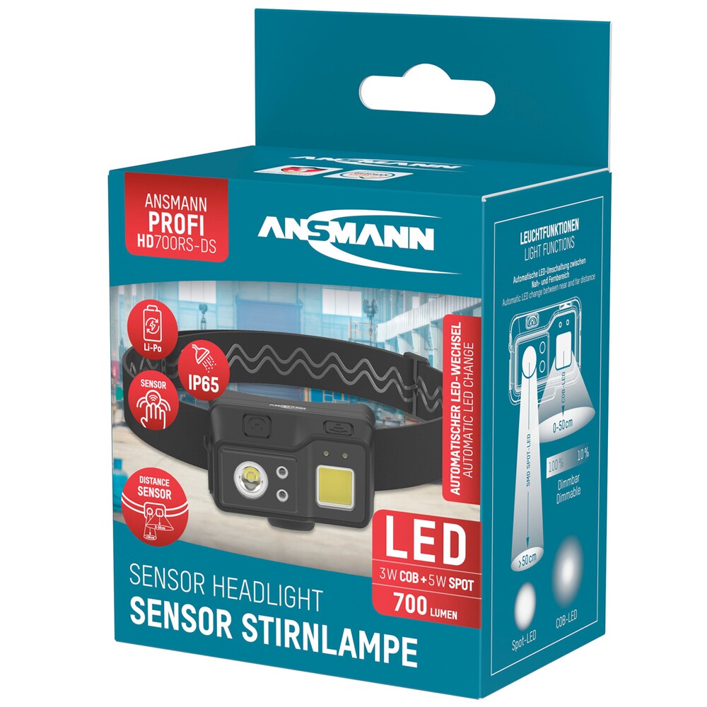 Stirnlampe HD700RS-DS, Ansmann