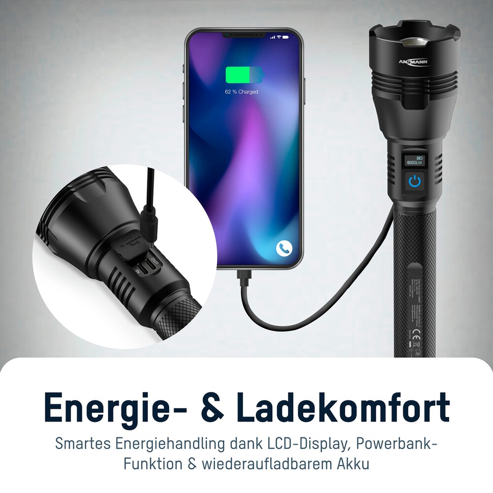 Taschenlampe T10000FR, Ansmann